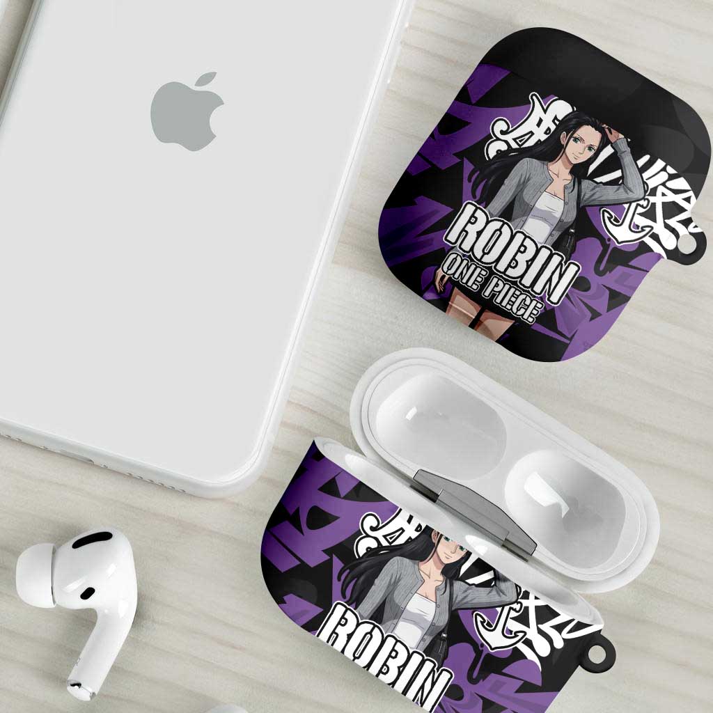 Nico Robin One Piece AirPods Case Graffiti Street Art Anime Collage