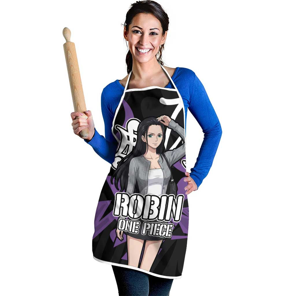 Nico Robin One Piece Apron Graffiti Street Art Anime Collage
