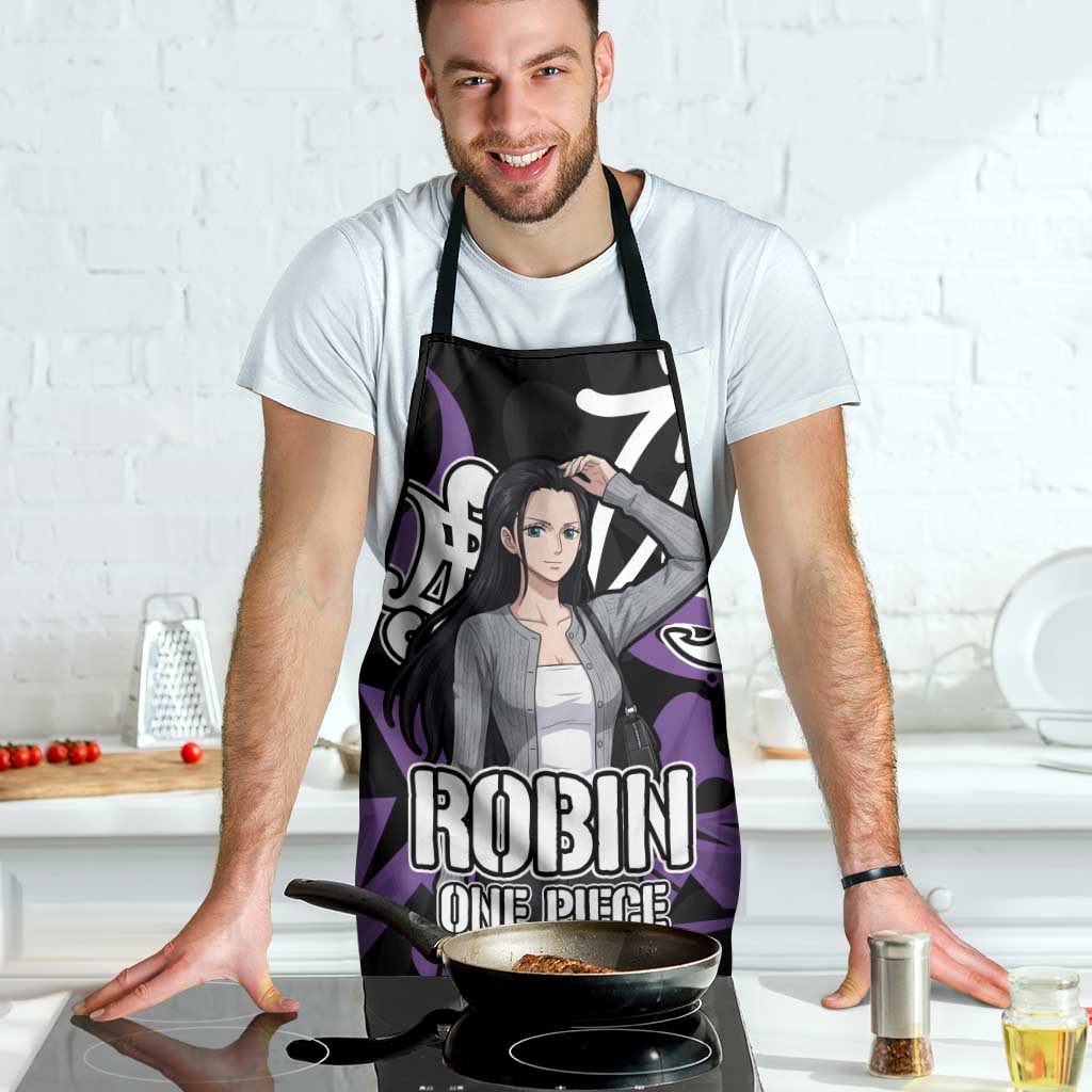 Nico Robin One Piece Apron Graffiti Street Art Anime Collage