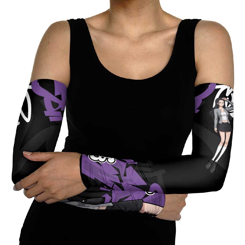 Nico Robin One Piece Arm Sleeves Graffiti Street Art Anime Collage