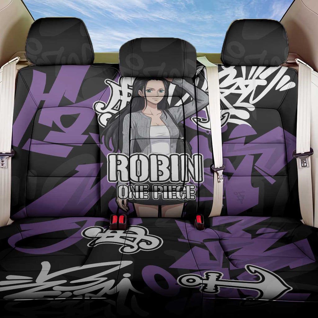 Nico Robin One Piece Back Car Seat Cover Graffiti Street Art Anime Collage