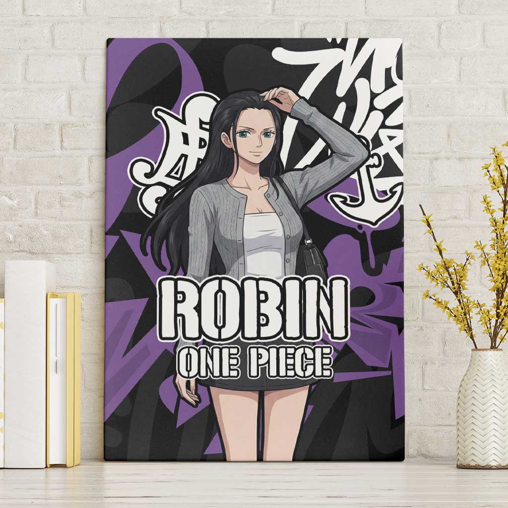Nico Robin One Piece Canvas Wall Art Graffiti Street Art Anime Collage