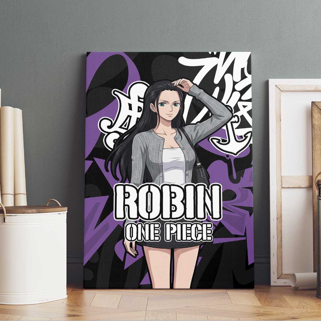 Nico Robin One Piece Canvas Wall Art Graffiti Street Art Anime Collage