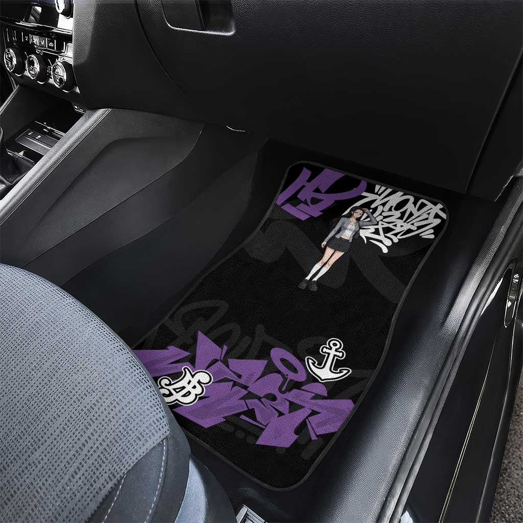 Nico Robin One Piece Car Mats Graffiti Street Art Anime Collage