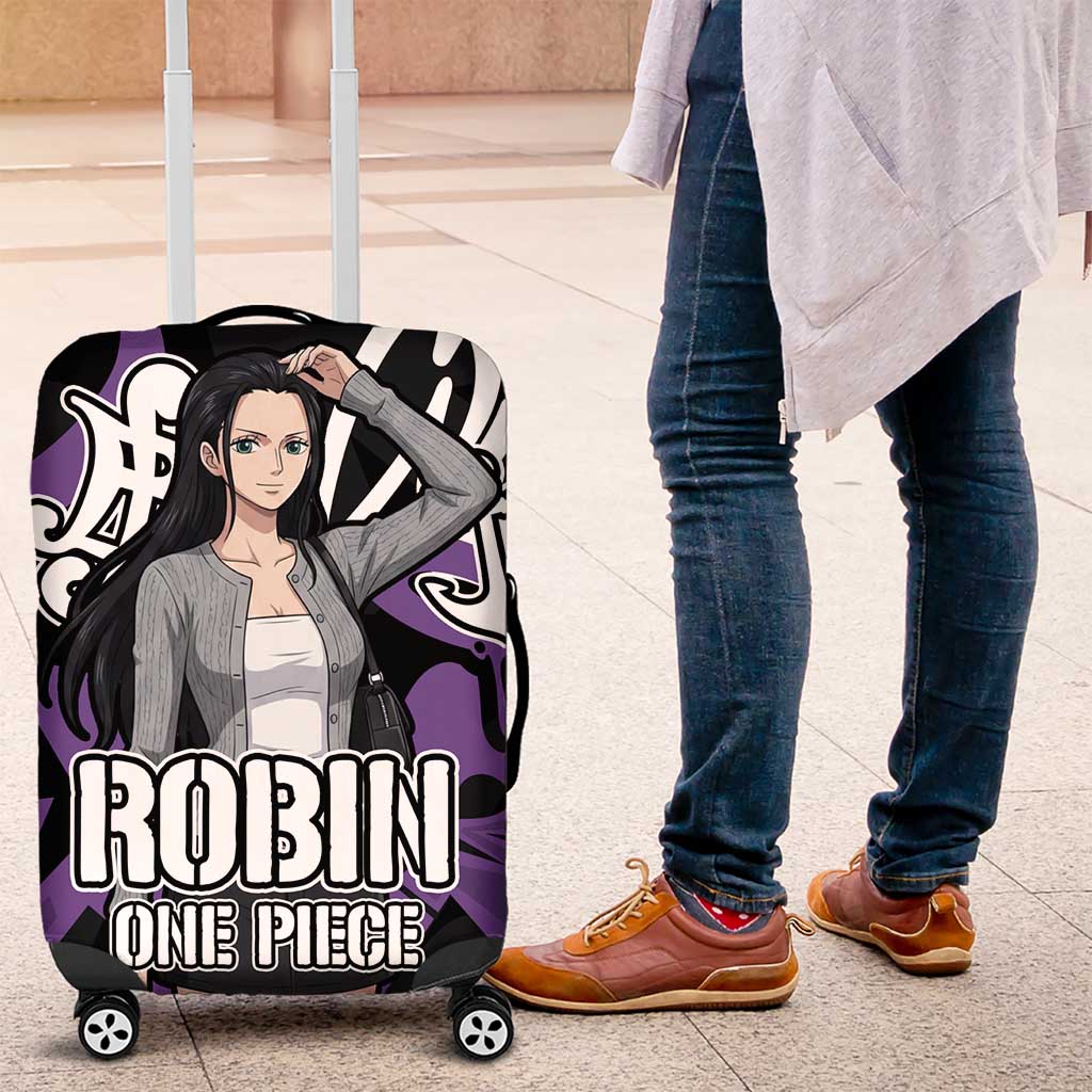 Nico Robin One Piece Luggage Cover Graffiti Street Art Anime Collage