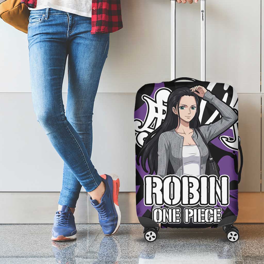 Nico Robin One Piece Luggage Cover Graffiti Street Art Anime Collage
