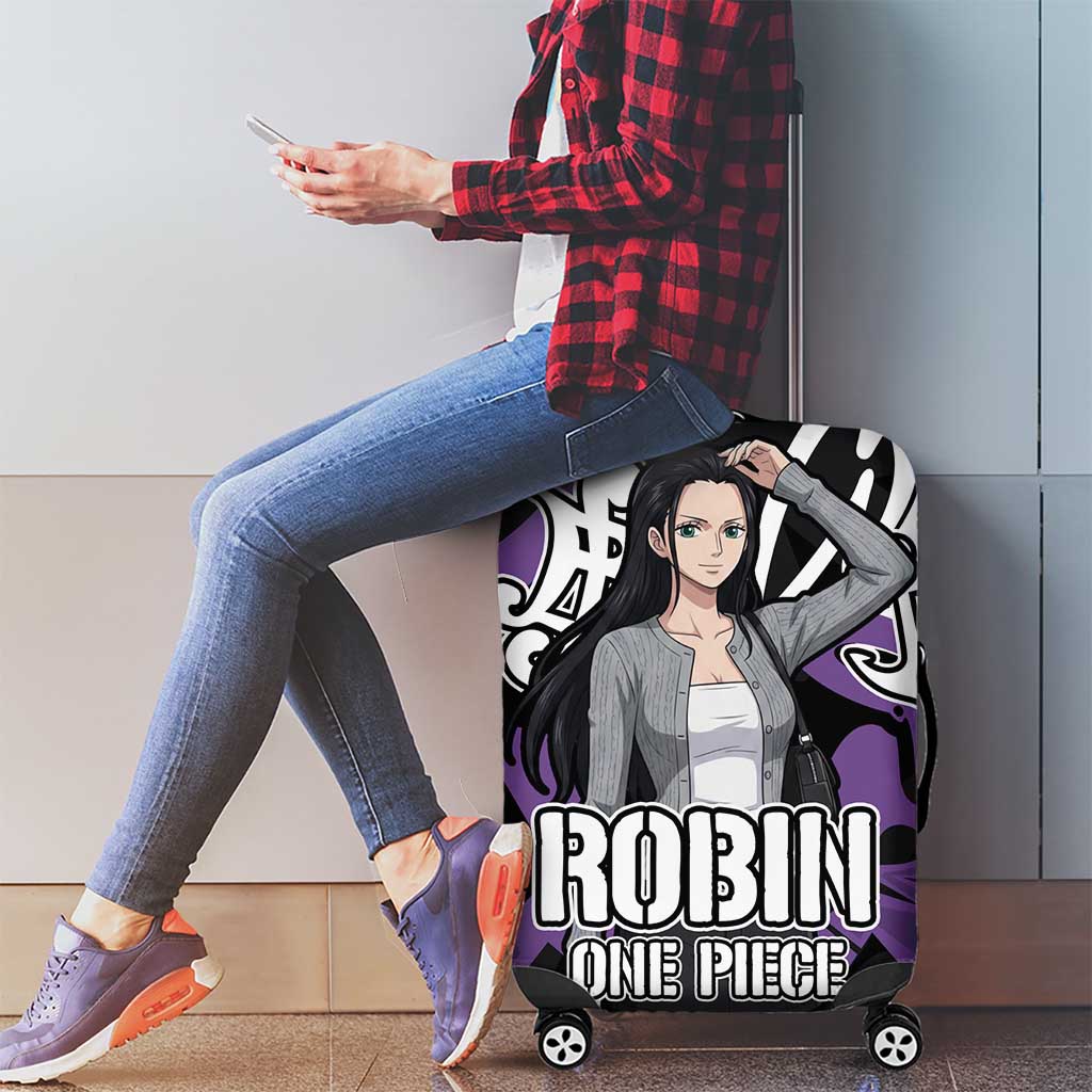 Nico Robin One Piece Luggage Cover Graffiti Street Art Anime Collage