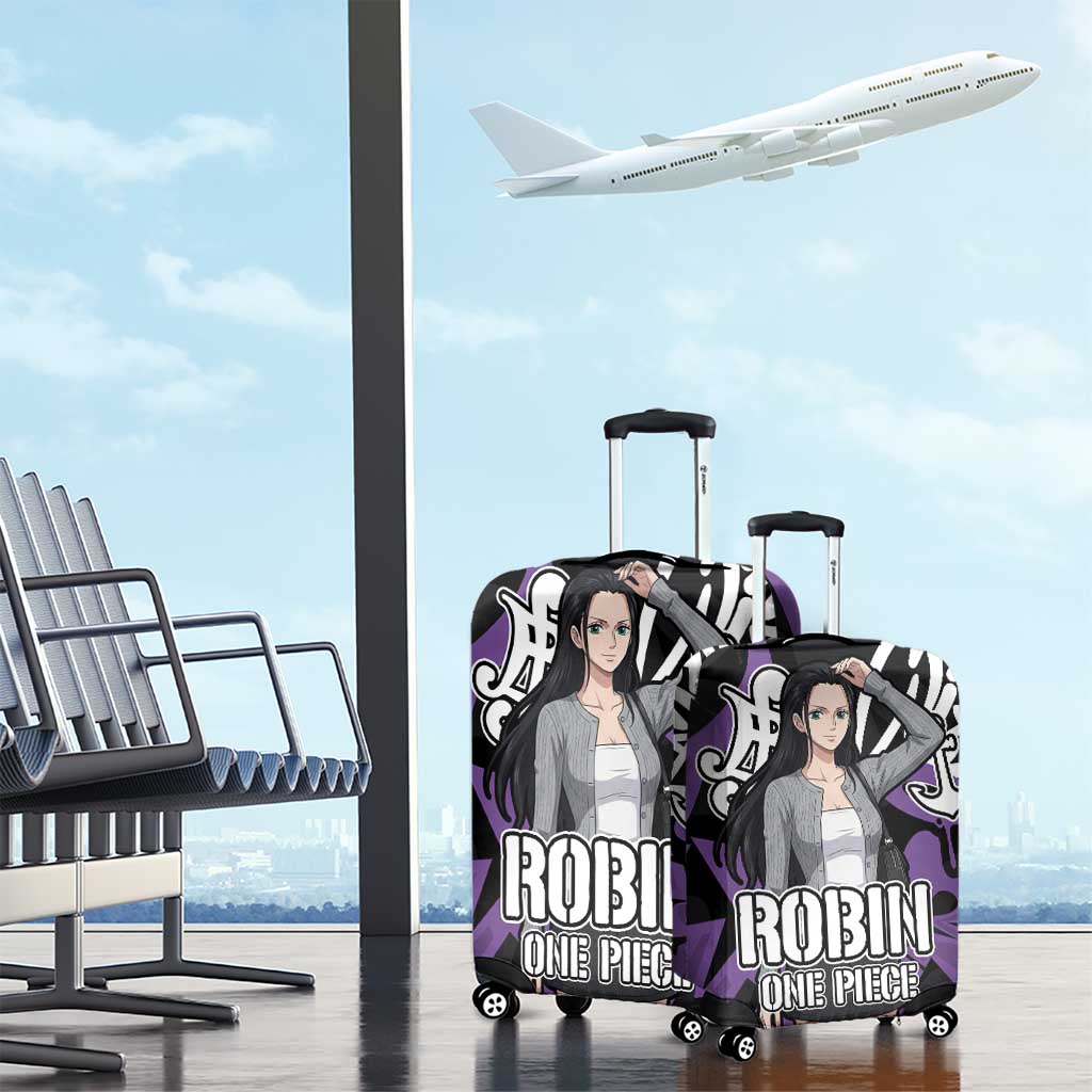 Nico Robin One Piece Luggage Cover Graffiti Street Art Anime Collage