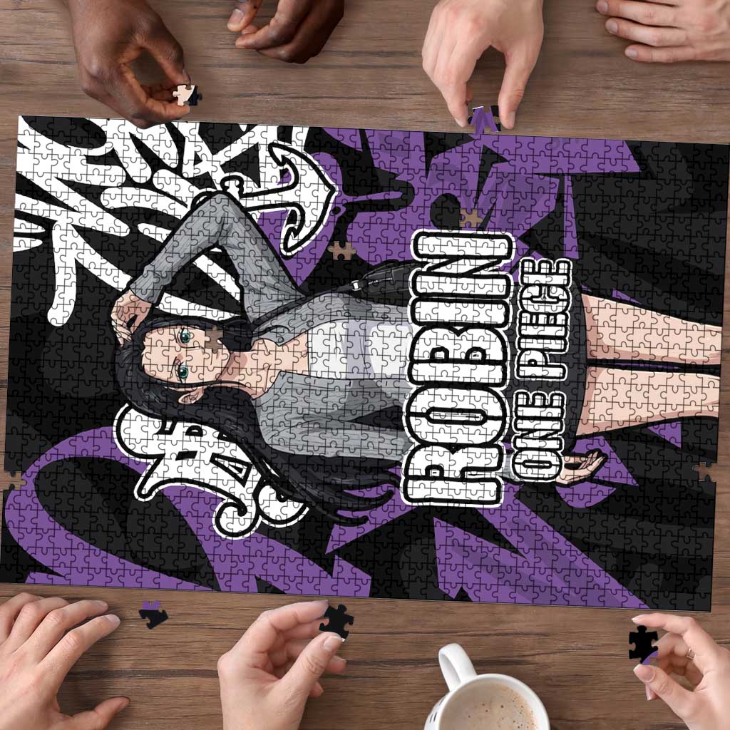 Nico Robin One Piece Puzzle Graffiti Street Art Anime Collage