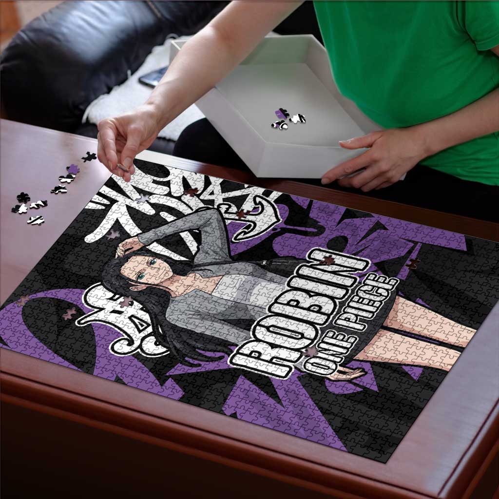 Nico Robin One Piece Puzzle Graffiti Street Art Anime Collage