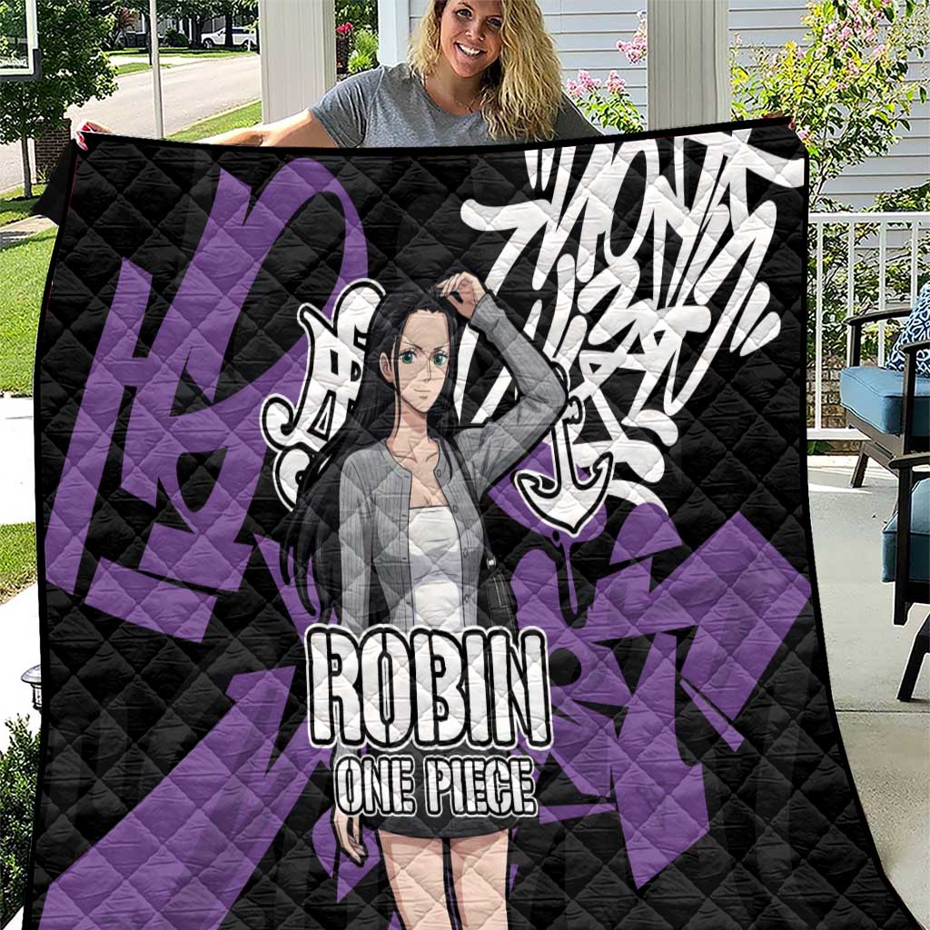 Nico Robin One Piece Quilt Graffiti Street Art Anime Collage
