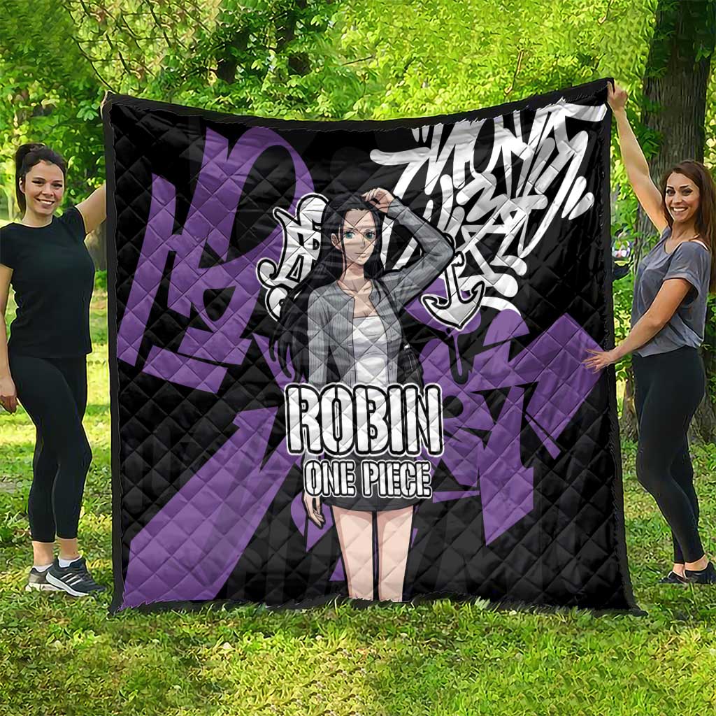 Nico Robin One Piece Quilt Graffiti Street Art Anime Collage