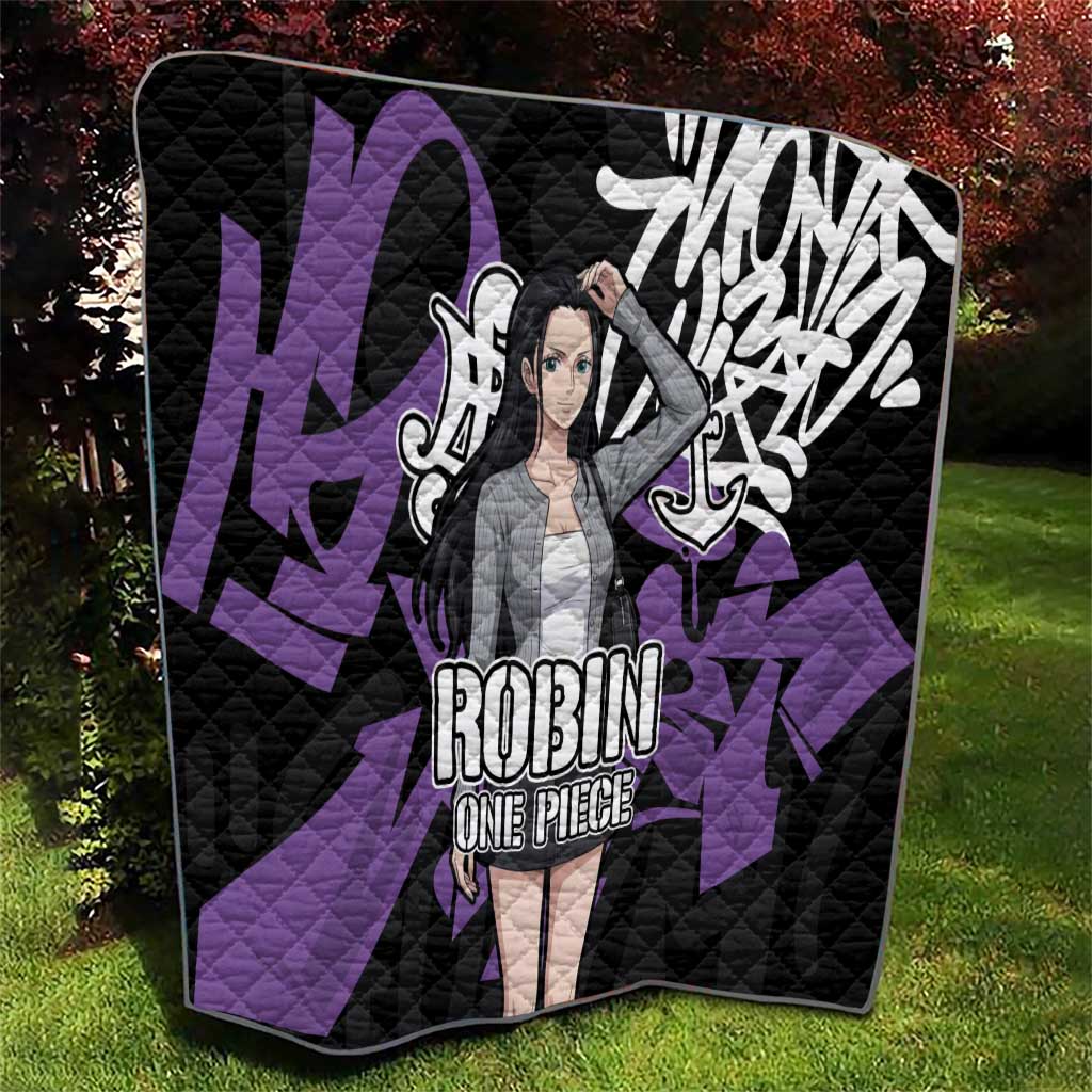 Nico Robin One Piece Quilt Graffiti Street Art Anime Collage