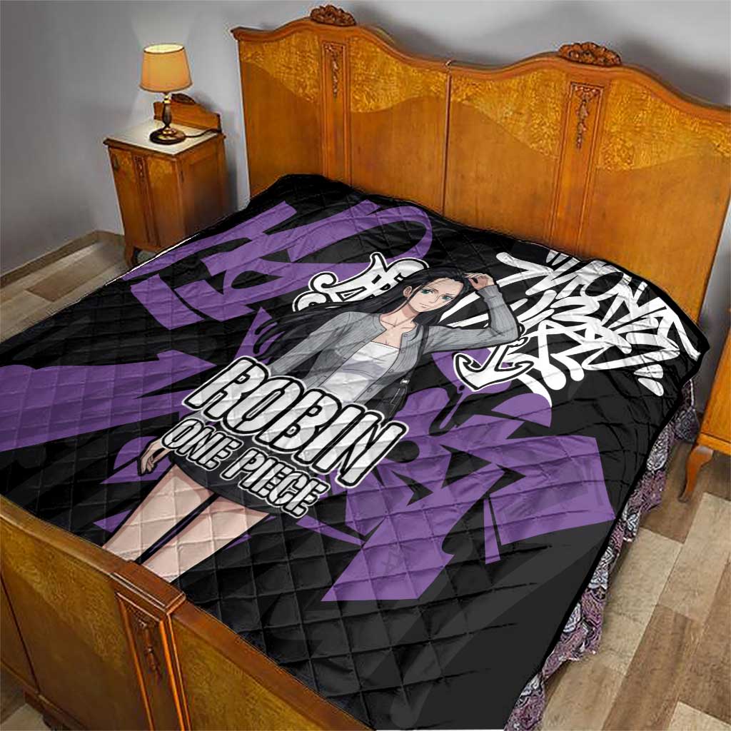Nico Robin One Piece Quilt Graffiti Street Art Anime Collage