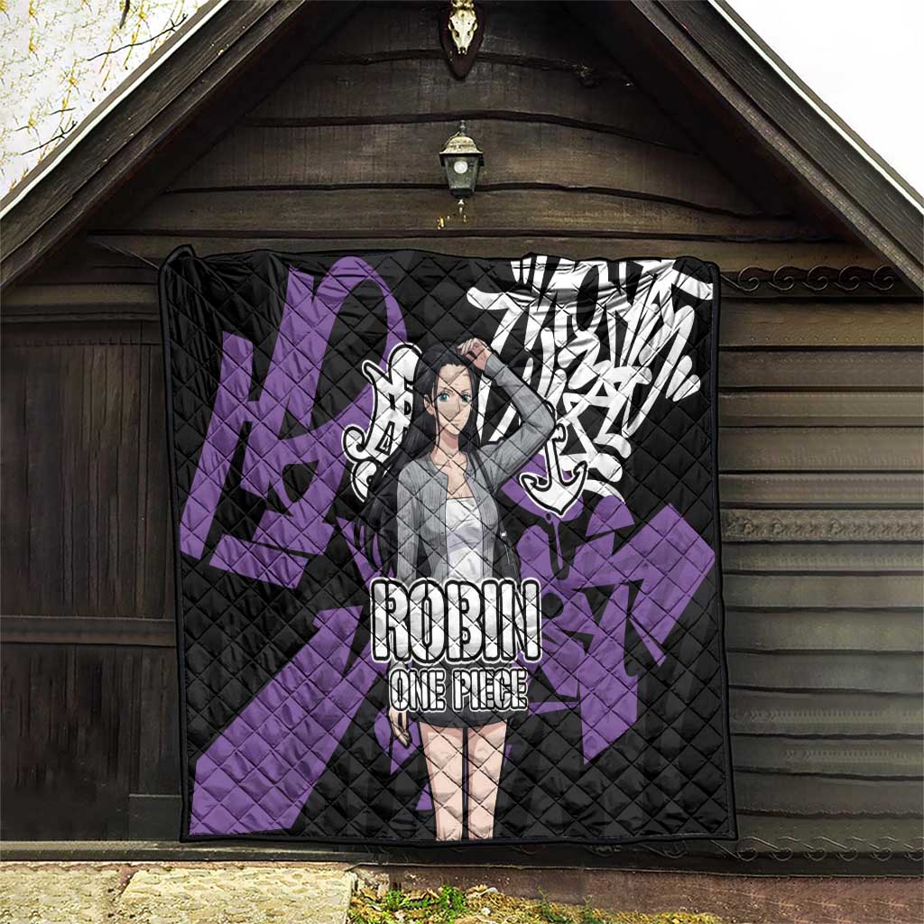 Nico Robin One Piece Quilt Graffiti Street Art Anime Collage