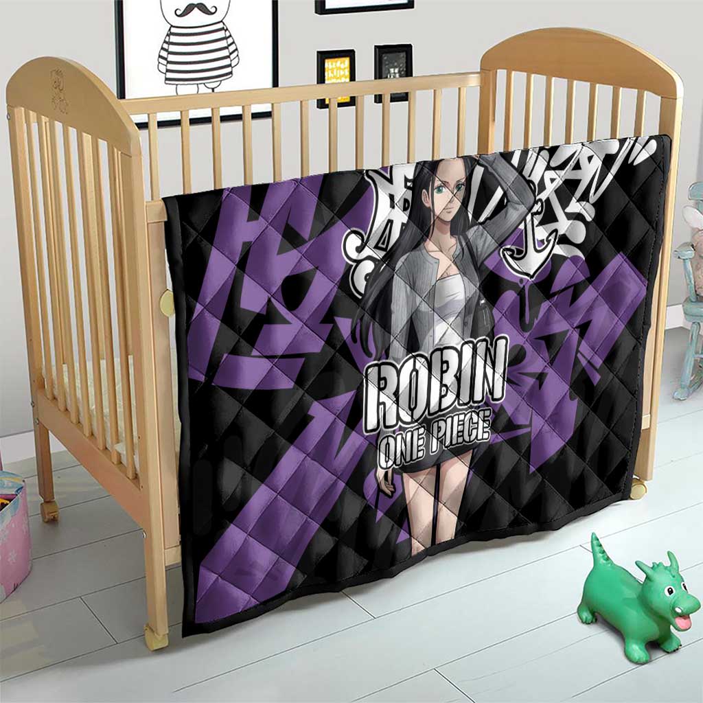 Nico Robin One Piece Quilt Graffiti Street Art Anime Collage