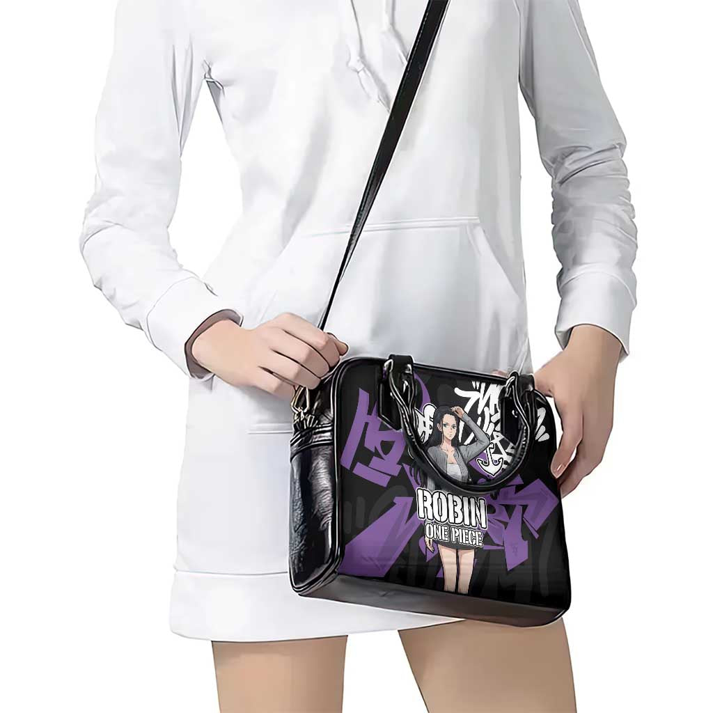 Nico Robin One Piece Shoulder Handbag Graffiti Street Art Anime Collage