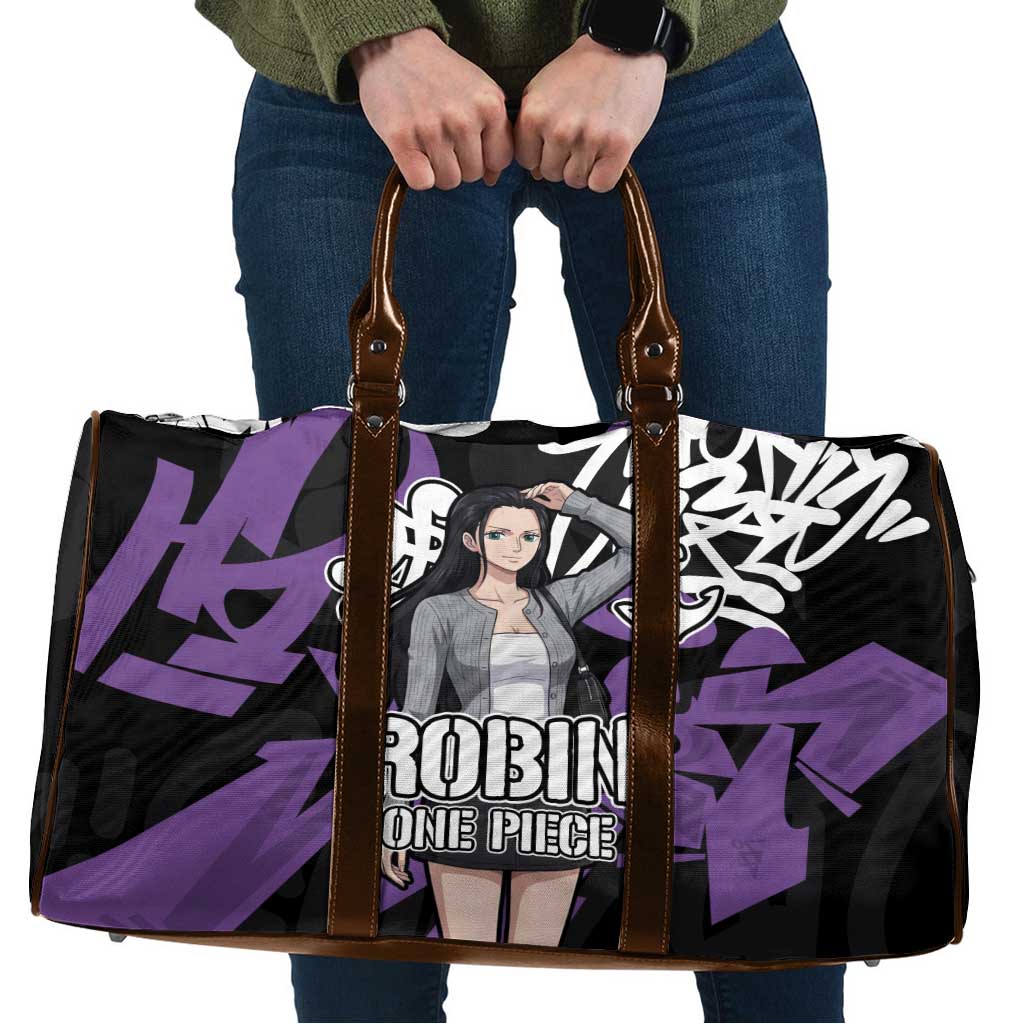 Nico Robin One Piece Travel Bag Graffiti Street Art Anime Collage