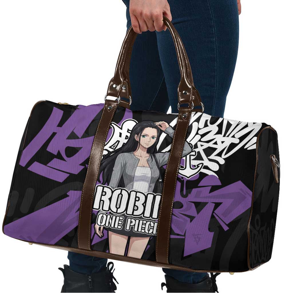 Nico Robin One Piece Travel Bag Graffiti Street Art Anime Collage