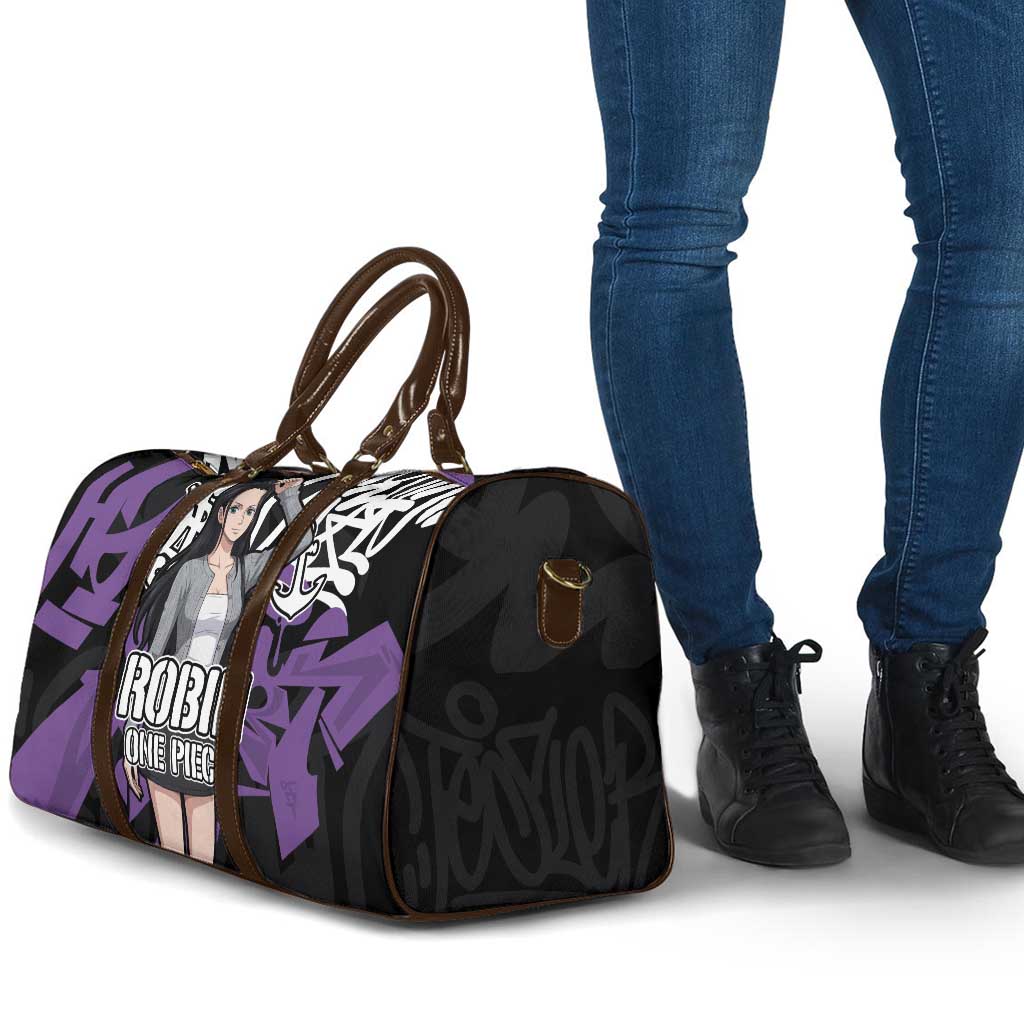 Nico Robin One Piece Travel Bag Graffiti Street Art Anime Collage