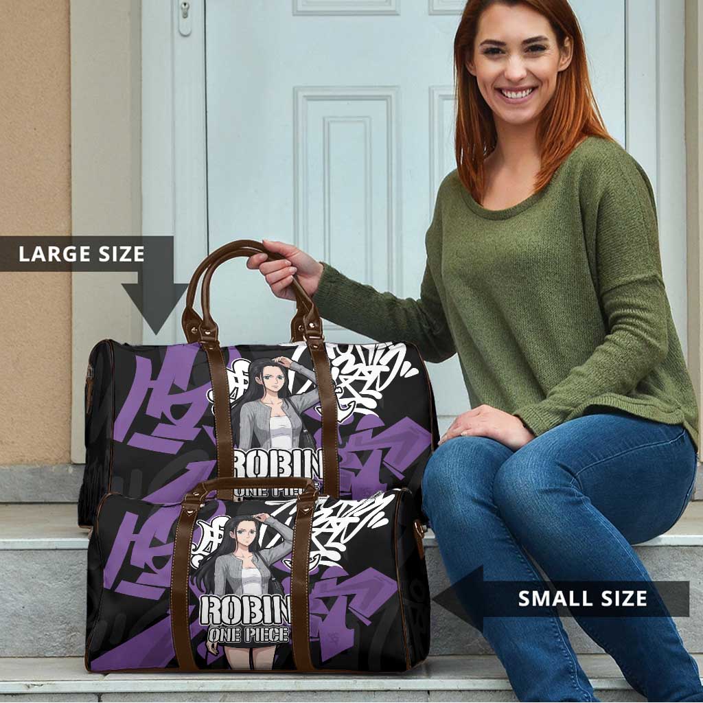 Nico Robin One Piece Travel Bag Graffiti Street Art Anime Collage
