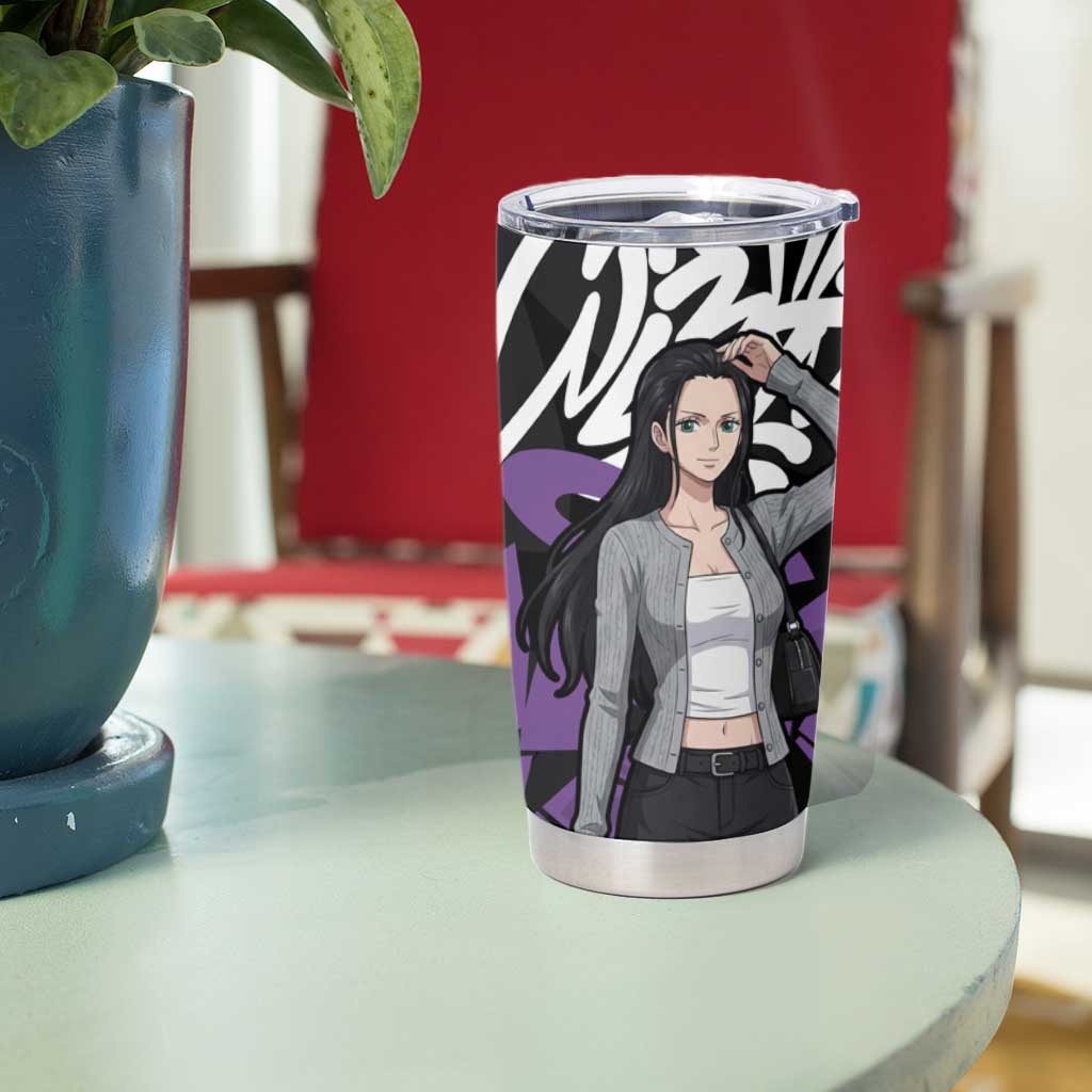 Nico Robin One Piece Tumbler Cup Graffiti Street Art Anime Collage