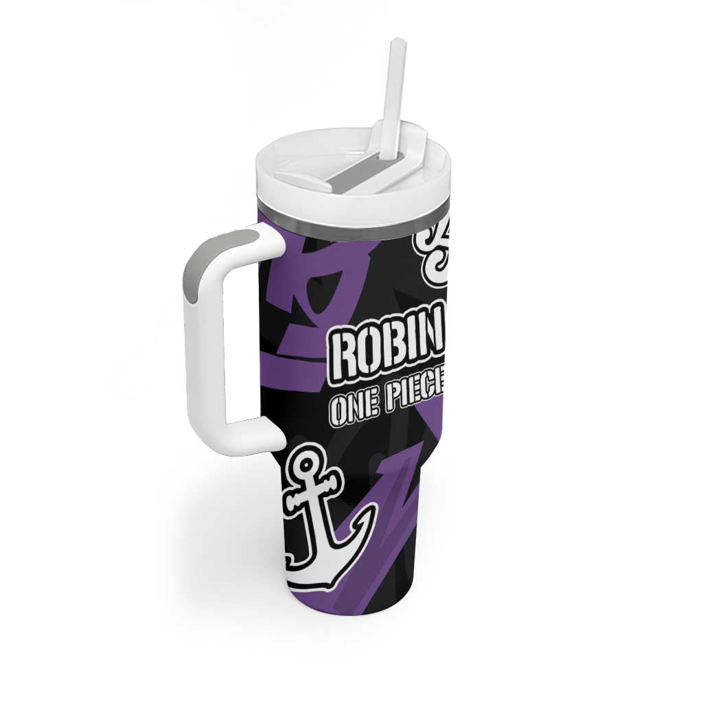 Nico Robin One Piece Tumbler With Handle Graffiti Street Art Anime Collage