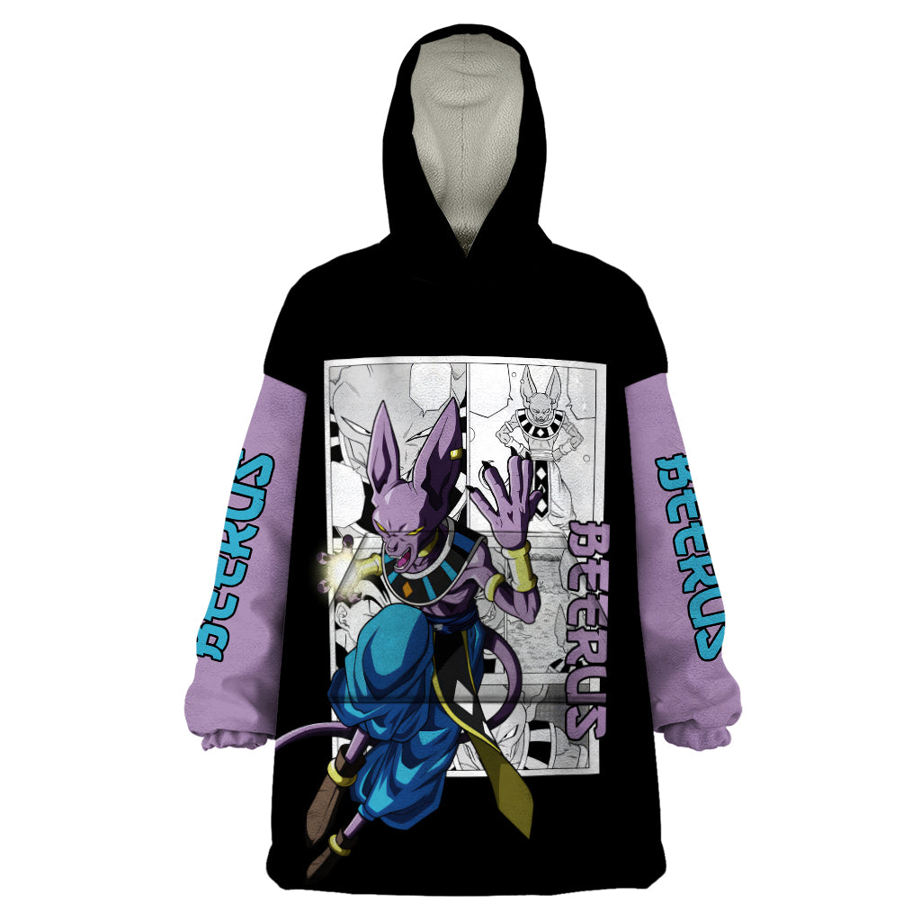 Beerus Wearable Blanket Hoodie Dragon Ball Mix Anime Manga