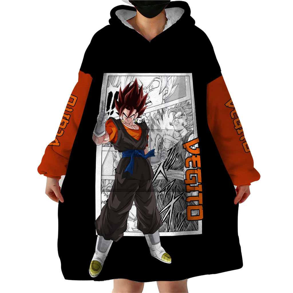 Vegito Wearable Blanket Hoodie Dragon Ball Mix Anime Manga