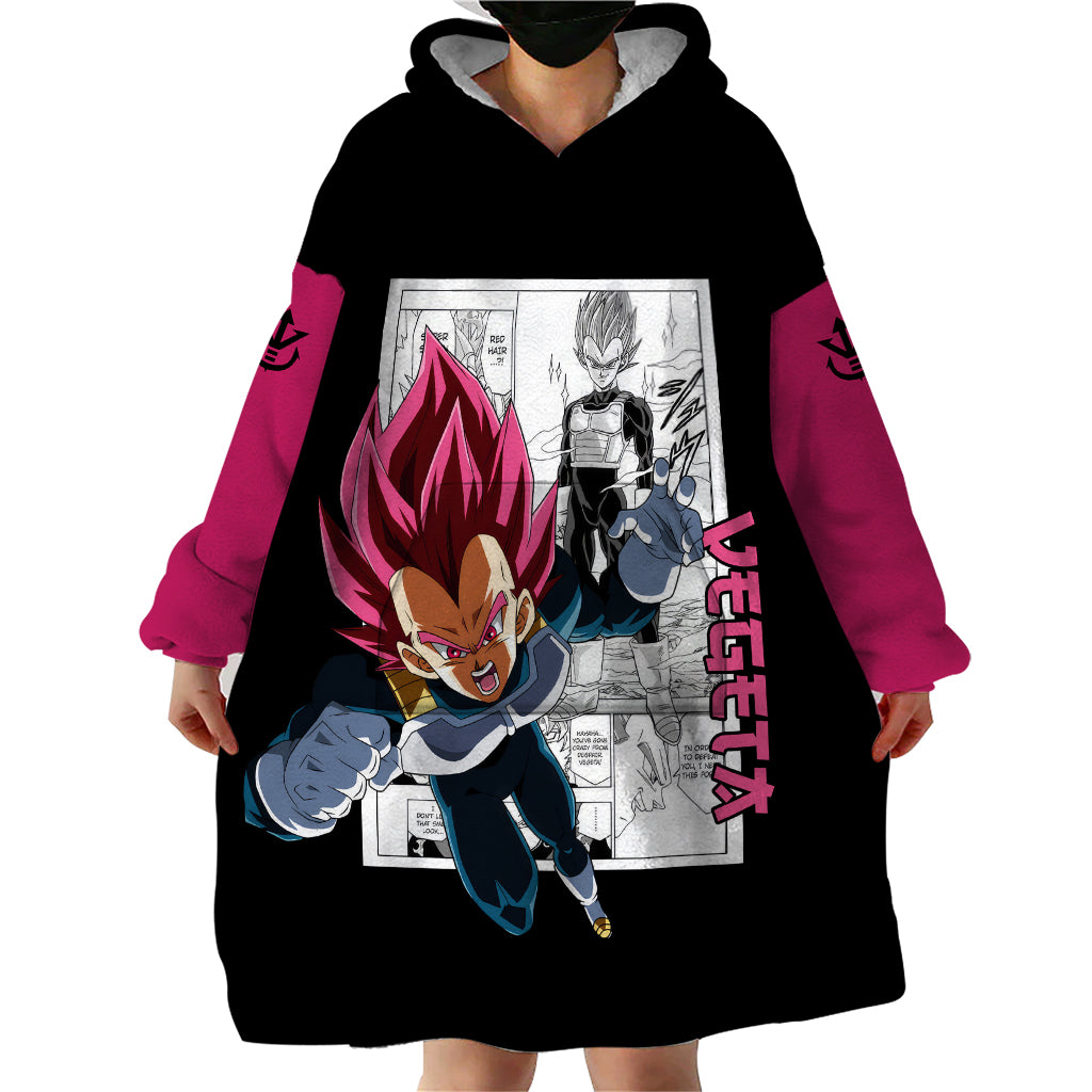 Vegeta God Wearable Blanket Hoodie Dragon Ball Mix Anime Manga