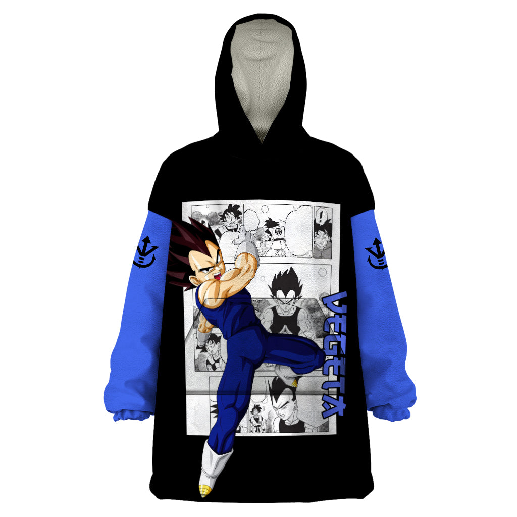 Vegeta Wearable Blanket Hoodie Dragon Ball Mix Anime Manga