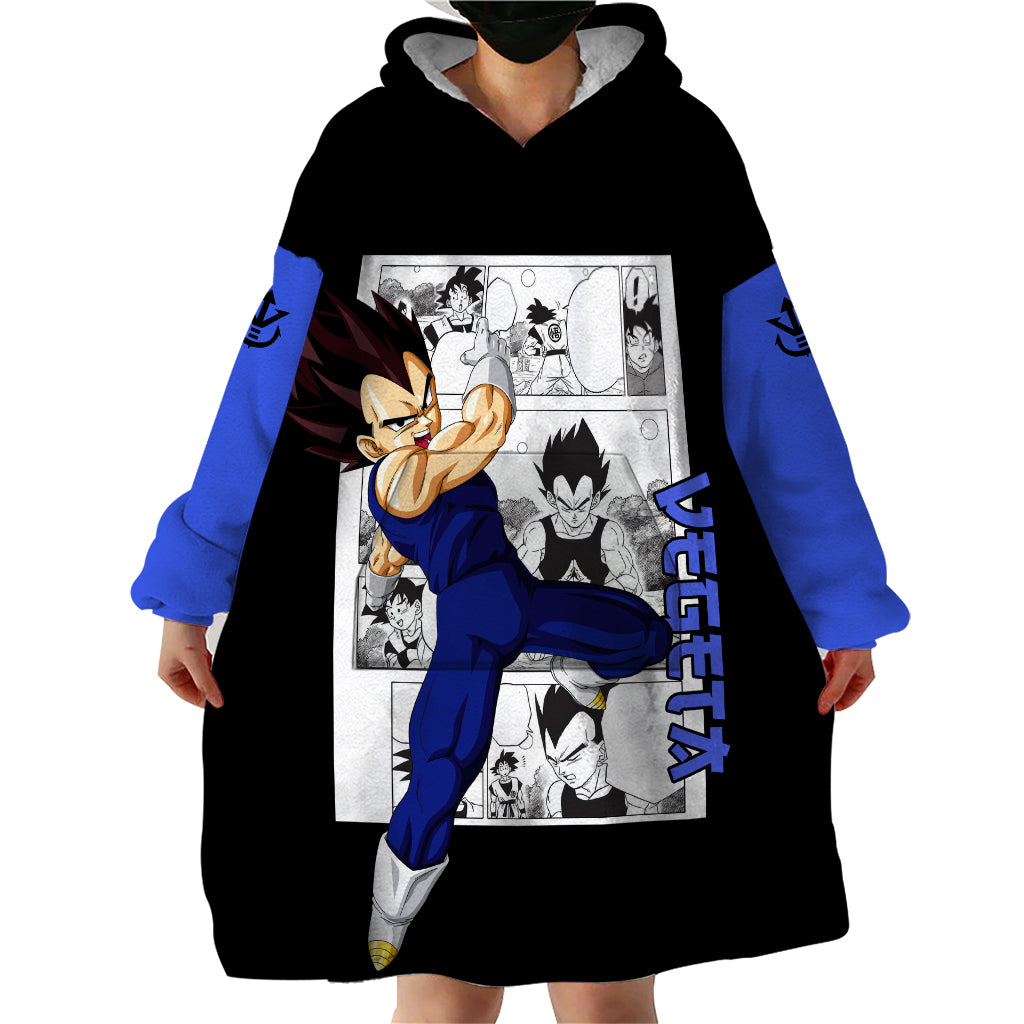 Vegeta Wearable Blanket Hoodie Dragon Ball Mix Anime Manga