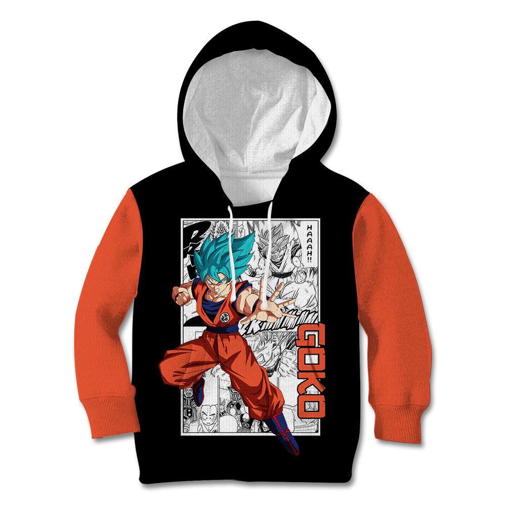 Goku Blue Kid Hoodie Dragon Ball Mix Anime Manga