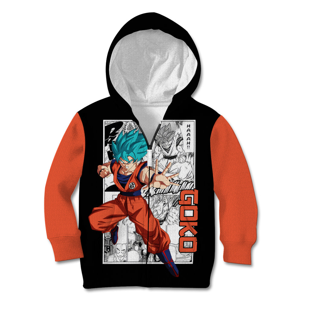 Goku Blue Kid Hoodie Dragon Ball Mix Anime Manga