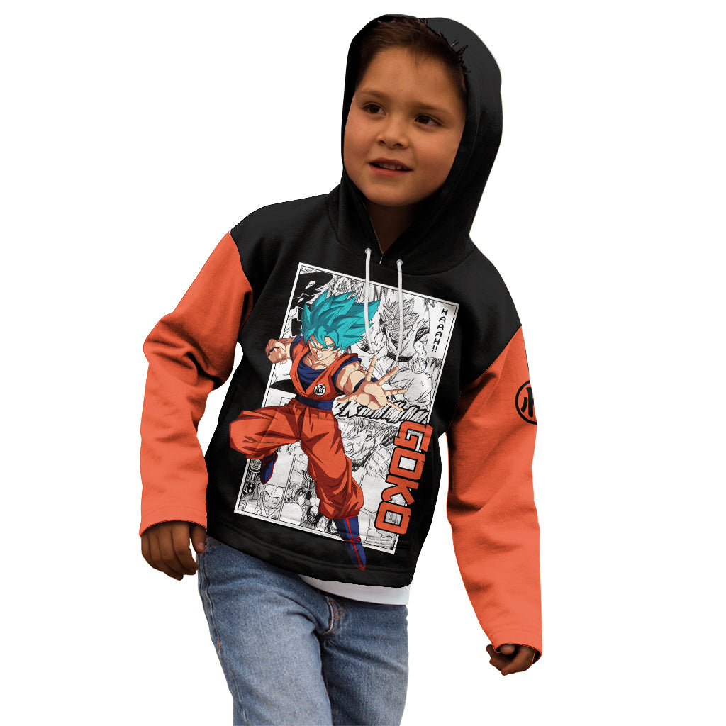 Goku Blue Kid Hoodie Dragon Ball Mix Anime Manga