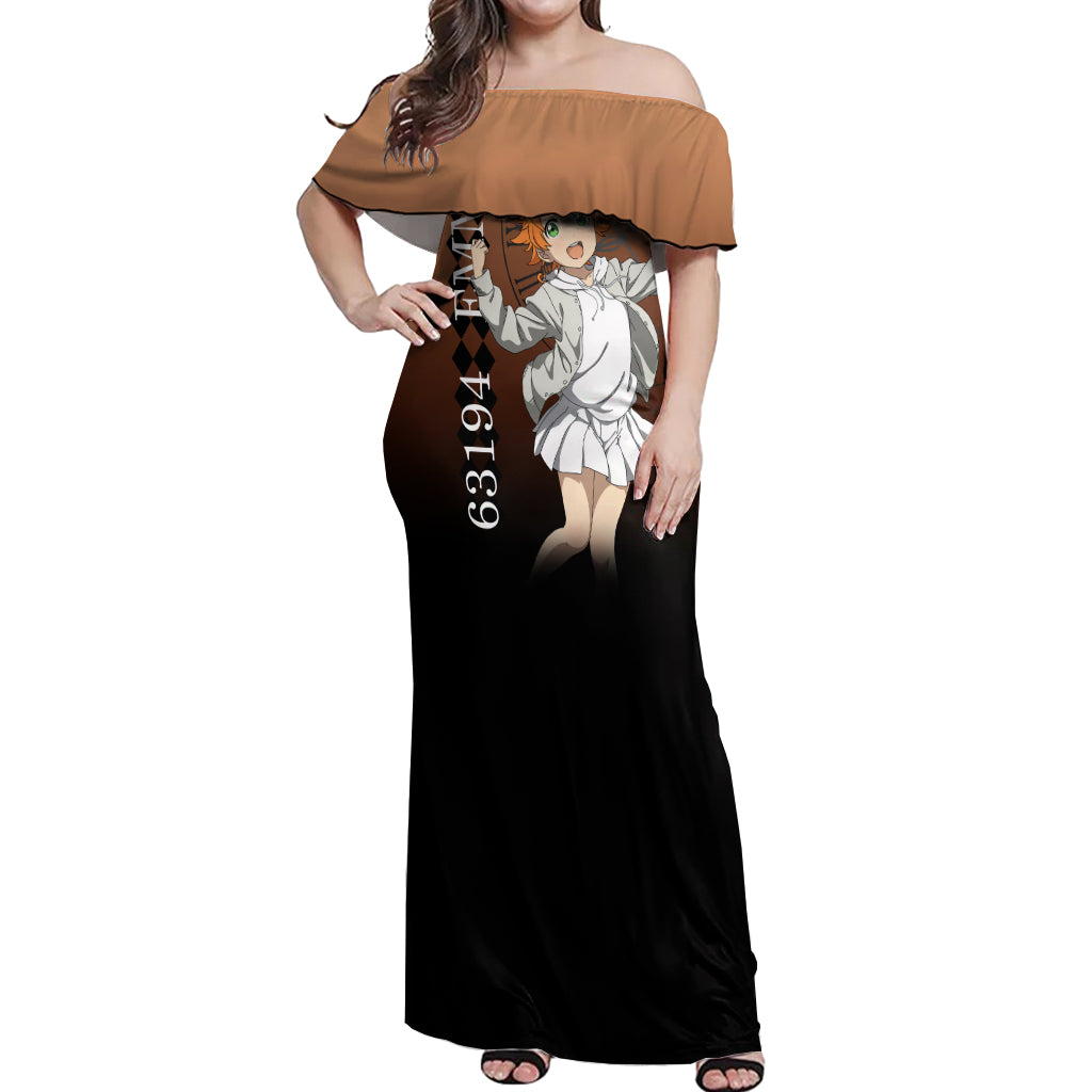 Emma Off Shoulder Maxi Dress The Promised Neverland