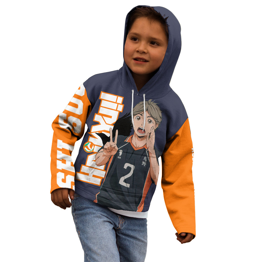 Karasuno Koshi Sugawara Kid Hoodie Haikyu