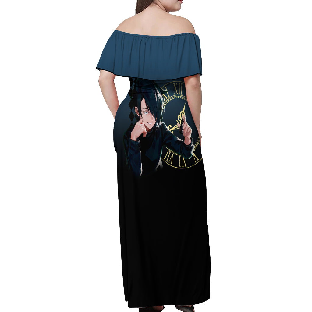 Ray Off Shoulder Maxi Dress The Promised Neverland