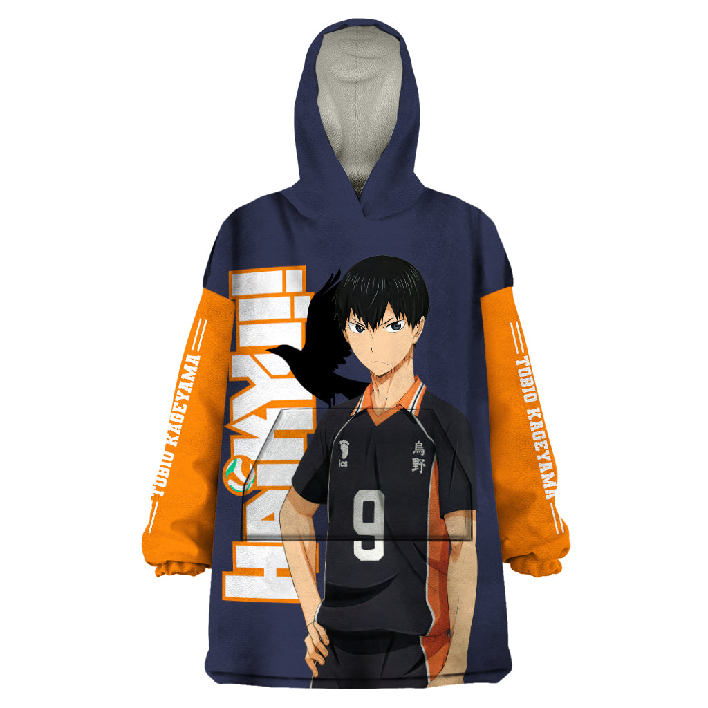 Karasuno Tobio Kageyama Wearable Blanket Hoodie Haikyu