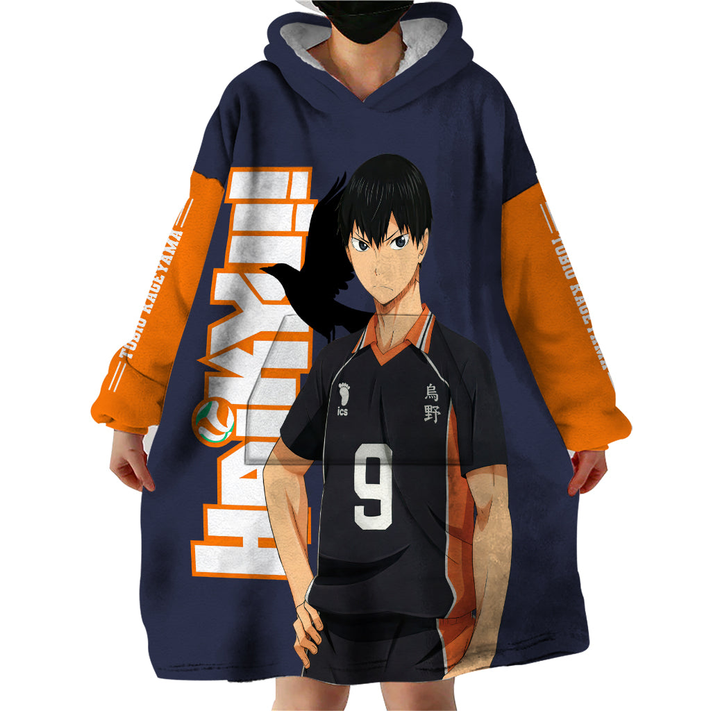 Karasuno Tobio Kageyama Wearable Blanket Hoodie Haikyu