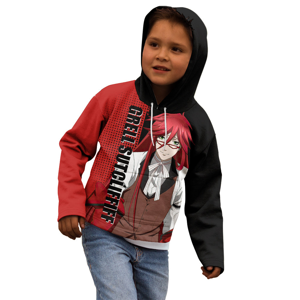 Grell Sutcliff Kid Hoodie Black Butler