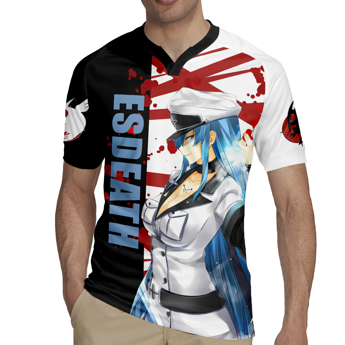 Esdeath Rugby Jersey Akame Ga Kill