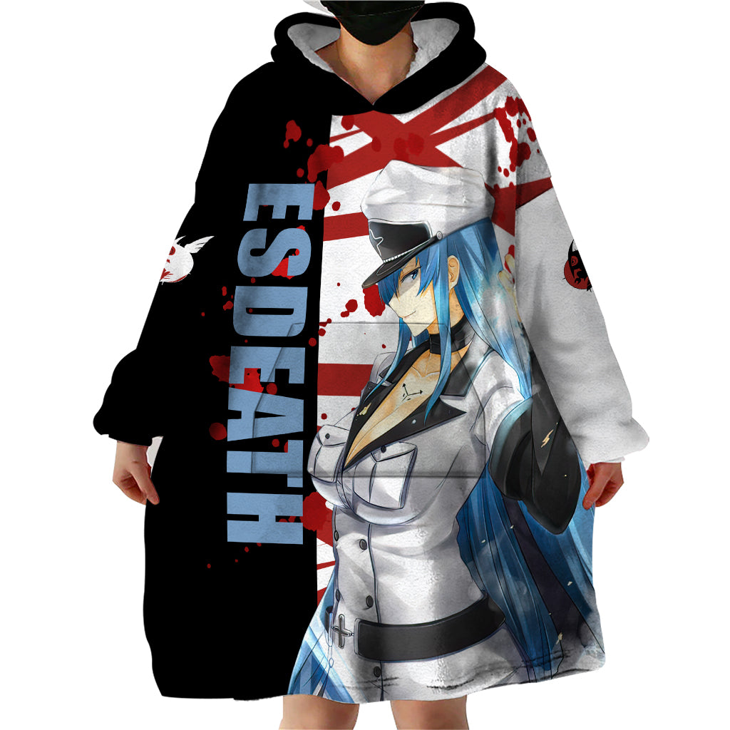 Esdeath Wearable Blanket Hoodie Akame Ga Kill