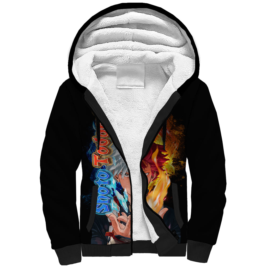Shoto Todoroki - My Hero Academia Sherpa Hoodie Anime Style