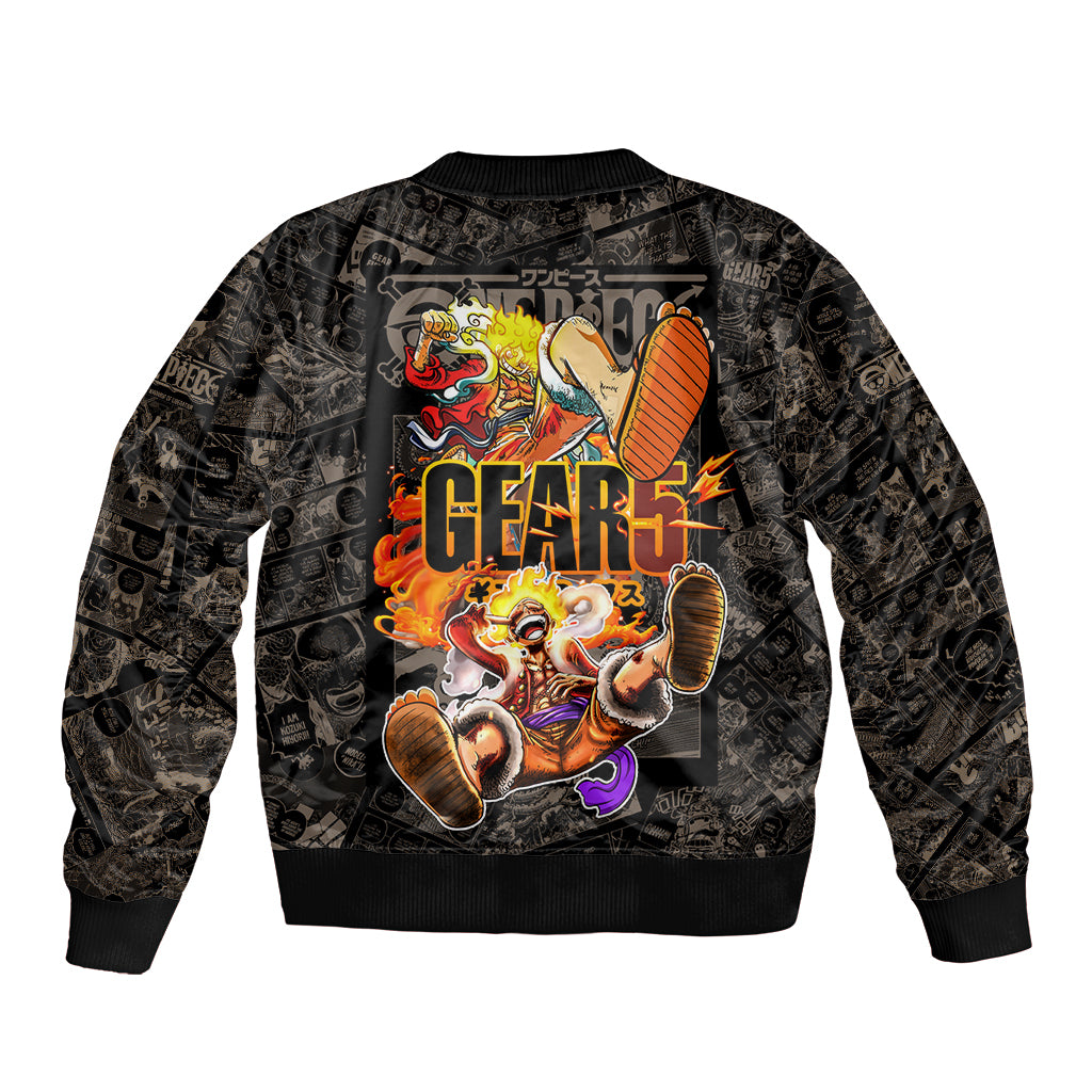 Luffy Gear 5 - One Piece Bomber Jacket Anime Mix Manga Style