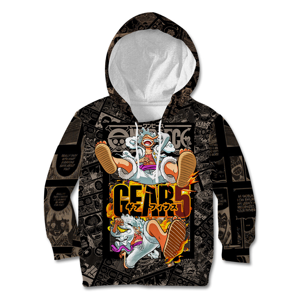 Luffy Gear 5 - One Piece Kid Hoodie Anime Mix Manga Style