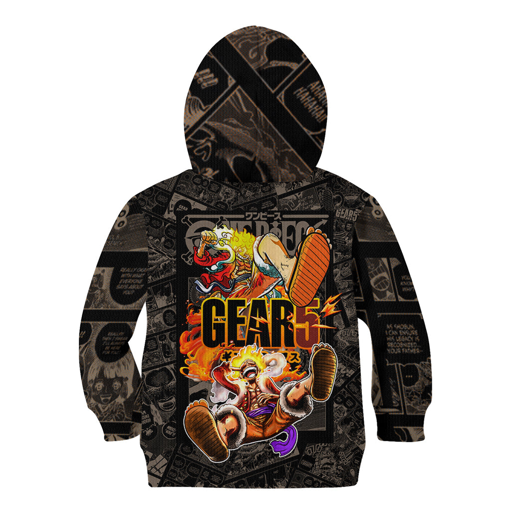 Luffy Gear 5 - One Piece Kid Hoodie Anime Mix Manga Style