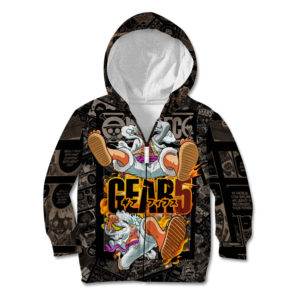 Luffy Gear 5 - One Piece Kid Hoodie Anime Mix Manga Style