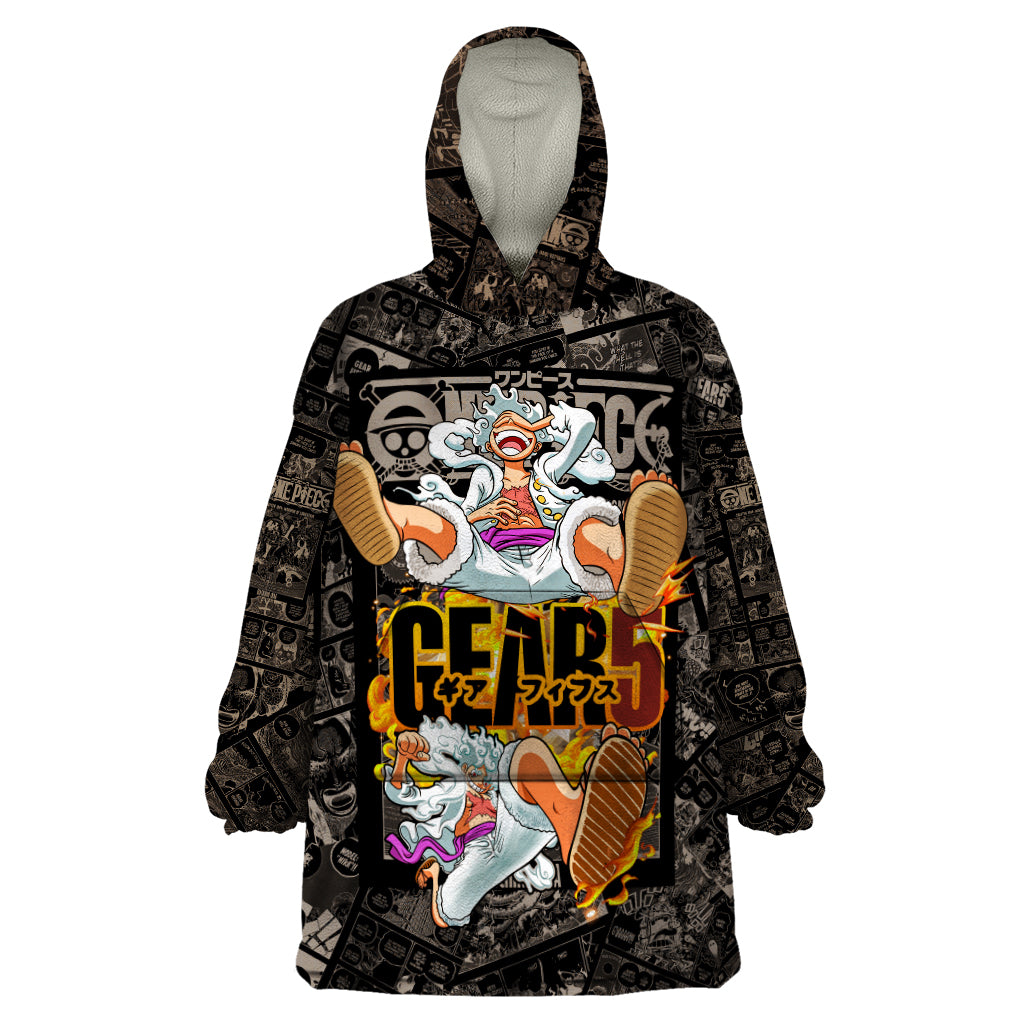 Luffy Gear 5 - One Piece Wearable Blanket Hoodie Anime Mix Manga Style