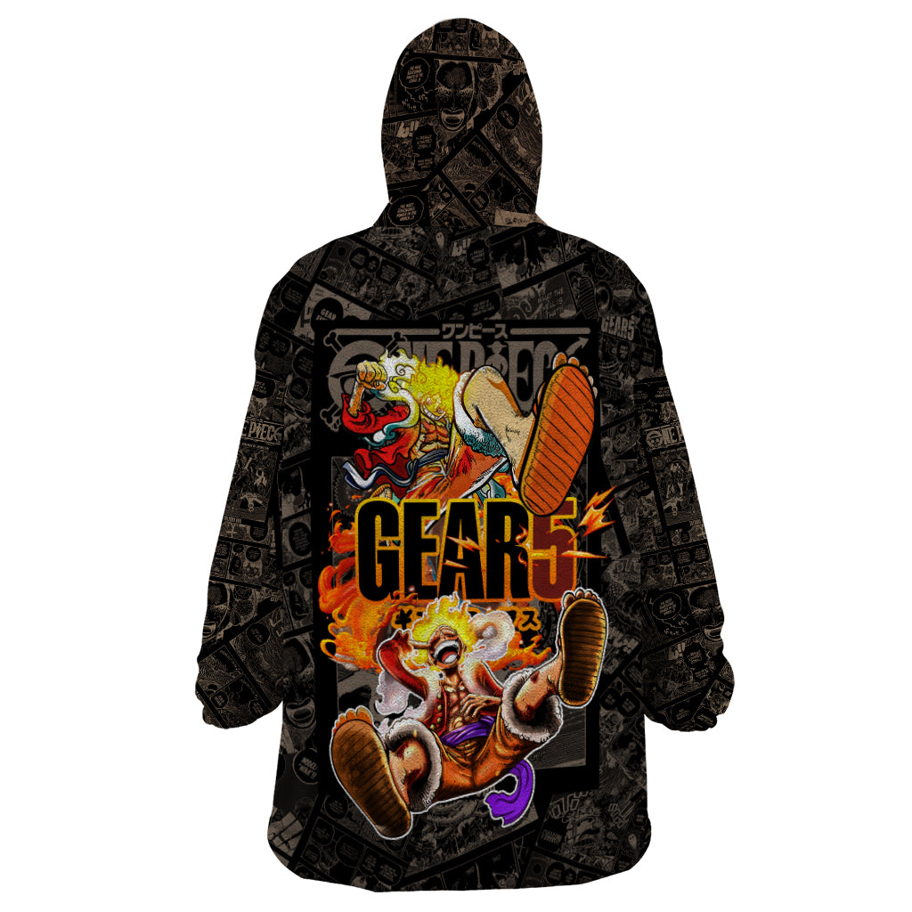 Luffy Gear 5 - One Piece Wearable Blanket Hoodie Anime Mix Manga Style